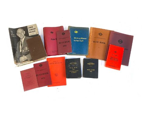 Railway interest: A number of rulebooks, circa 1950s-70s, for London Transport and British Railways, British Railways working