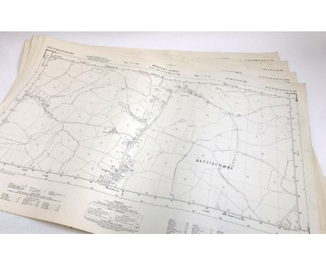 Four Ordinance Survey maps, scale 1:2500. PLAN ST  3800 &amp; 3900, 4800 &amp; 4900, 4801 &amp; 4901, 7600 &amp; 7700. 