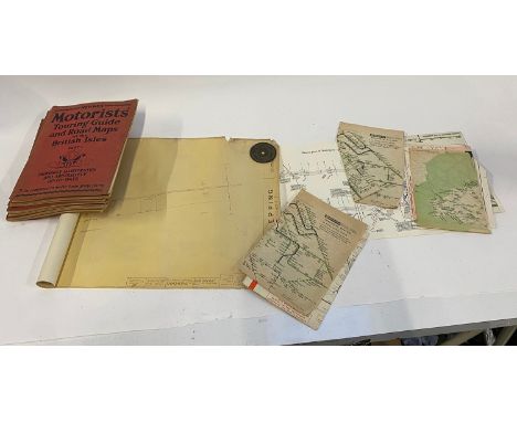 Railway interest: SME sketch plan of Moorgate, various British Rail maps, Motorists Touring Guide; and an extremely long diag