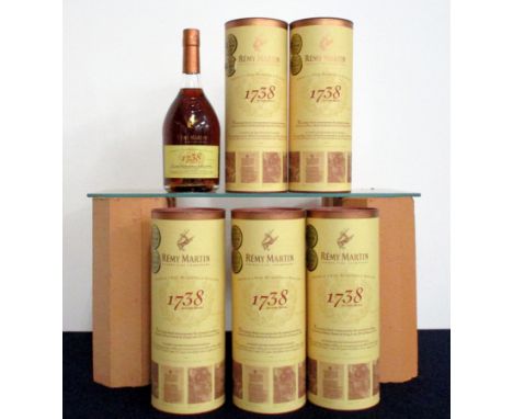 6 70-cl bts Remy Martin 1738 Accord Royal Fine Champagne Cognac 40% oc - original tubes