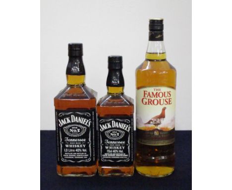 1 litre bt Jack Daniels Old N°7 Whiskey 40% 1 70-cl bt Jack Daniels Old N°7 Whiskey 40% 1 litre bt The Famous Grouse Finest S