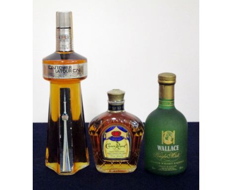 1 bt CN Tower La Tour Canadian Whisky McGuinness Distillers 1 375-ml bt Crown Royal De Luxe Canadian Whisky 40% 1 50-cl bt Wa