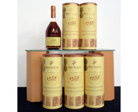 6 70-cl bts Remy Martin 1738 Accord Royal Fine Champagne Cognac 40% oc - original tubes