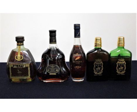 1 68-cl bt  Hine VSOP Vieille Fine Champagne Cognac  oc sl bs 1 70-cl bt Hennessy XO Cognac  oc 1 35-cl bt Martell Noblige Co