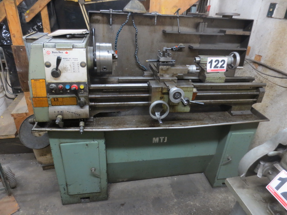 1 BUSYBEE MOD DF1237G 12" X 37" GAP BED ENGINE LATHE, S/N 780027