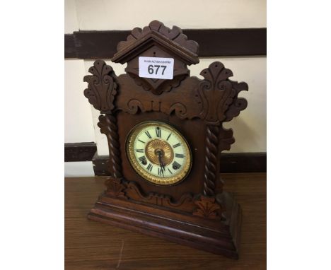  Sale Item:    OAK MANTLE CLOCK   Vat Status:   No Vat   Buyers Premium:  This lot is subject to a Buyers Premium of 15% + Va