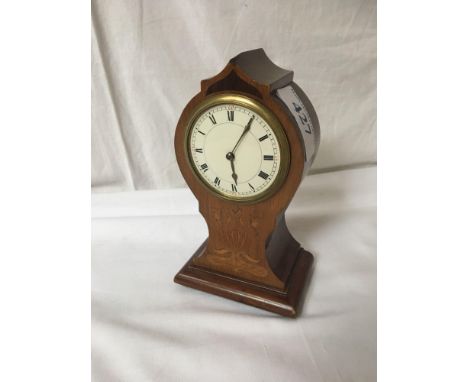  Sale Item:    BALLOON MANTLE CLOCK- (NO GLASS AF)  Vat Status:   No Vat   Buyers Premium:  This lot is subject to a Buyers P