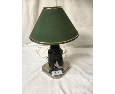  Sale Item:    NORTH SEA OIL DRILL BIT LAMP   Vat Status:   No Vat   Buyers Premium:  This lot is subject to a Buyers Premium