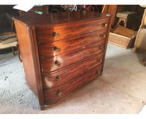  Sale Item:    MAHOGANY 5 DRAWER CHEST (AF)   Vat Status:   No Vat   Buyers Premium:  This lot is subject to a Buyers Premium