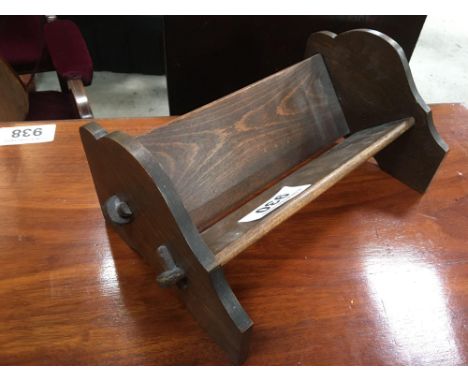  Sale Item:    SMALL BOOK RACK   Vat Status:   No Vat   Buyers Premium:  This lot is subject to a Buyers Premium of 15% + Vat