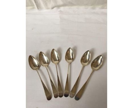  Sale Item:    6 SILVER DESSERT SPOONS   Vat Status:   No Vat   Buyers Premium:  This lot is subject to a Buyers Premium of 1