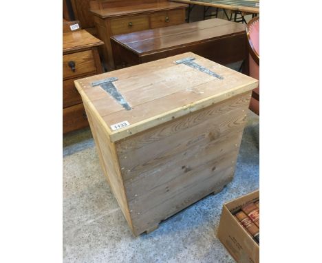  Sale Item:    PINE STORAGE BOX   Vat Status:   No Vat   Buyers Premium:  This lot is subject to a Buyers Premium of 15% + Va