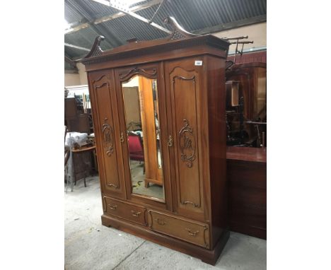  Sale Item:    EDWARDIAN WARDROBE (AF)   Vat Status:   No Vat   Buyers Premium:  This lot is subject to a Buyers Premium of 1