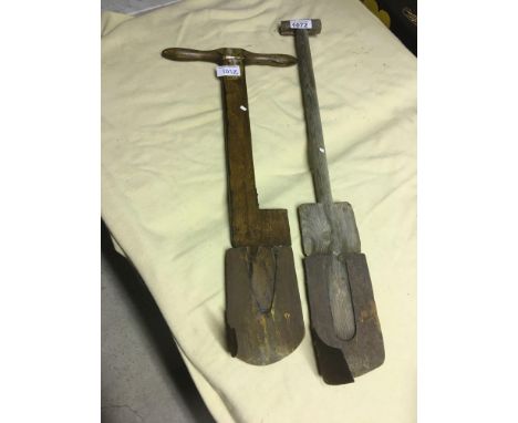  Sale Item:    2 PEAT SPADES (AF)   Vat Status:   No Vat   Buyers Premium:  This lot is subject to a Buyers Premium of 15% + 