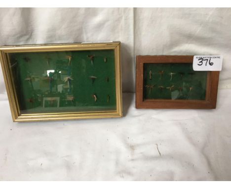  Sale Item:    2 FRAMED VINTAGE DRY FLIES   Vat Status:   No Vat   Buyers Premium:  This lot is subject to a Buyers Premium o