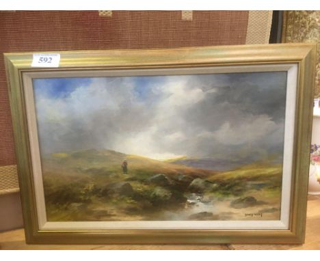  Sale Item:    OIL PAINTING BY DAVID WEST   Vat Status:   No Vat   Buyers Premium:  This lot is subject to a Buyers Premium o