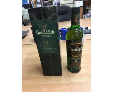  Sale Item:    CASED 70CL GLENFIDDICH 12 Y O 40 % VOL  Vat Status:   No Vat   Buyers Premium:  This lot is subject to a Buyer
