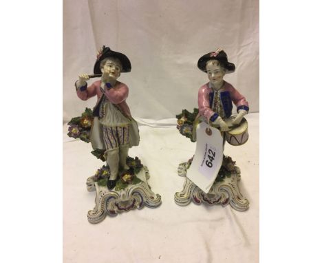  Sale Item:    2 MUSICAL FIGURAL ORNAMENTS (AF)   Vat Status:   No Vat   Buyers Premium:  This lot is subject to a Buyers Pre