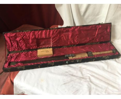  Sale Item:    CASED SAMURAI SWORD (AF)   Vat Status:   No Vat   Buyers Premium:  This lot is subject to a Buyers Premium of 