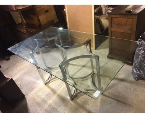  Sale Item:    MERROW GLASS TABLE   Vat Status:   No Vat   Buyers Premium:  This lot is subject to a Buyers Premium of 15% + 