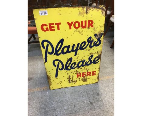  Sale Item:    PLAYERS SIGN (AF)   Vat Status:   No Vat   Buyers Premium:  This lot is subject to a Buyers Premium of 15% + V