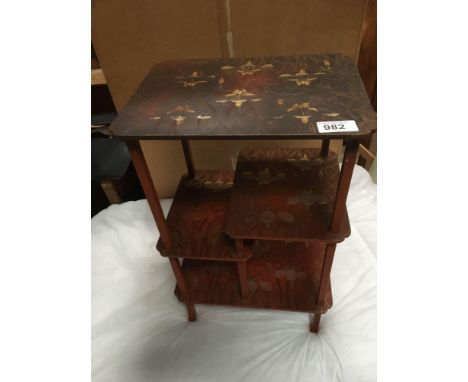  Sale Item:    4 TIER ORIENTAL WHAT NOT   Vat Status:   No Vat   Buyers Premium:  This lot is subject to a Buyers Premium of 