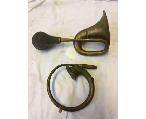  Sale Item:    2 VINTAGE CAR HORNS (AF)   Vat Status:   No Vat   Buyers Premium:  This lot is subject to a Buyers Premium of 