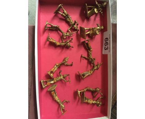  Sale Item:    12 METAL TRIBAL FIGURES   Vat Status:   No Vat   Buyers Premium:  This lot is subject to a Buyers Premium of 1