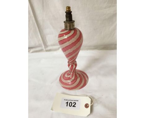  Sale Item:    VENETIAN GLASS LAMP   Vat Status:   No Vat   Buyers Premium:  This lot is subject to a Buyers Premium of 15% +