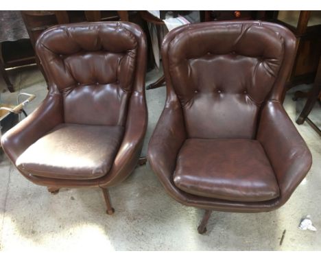  Sale Item:    2 RETRO SWIVEL CHAIRS   Vat Status:   No Vat   Buyers Premium:  This lot is subject to a Buyers Premium of 15%