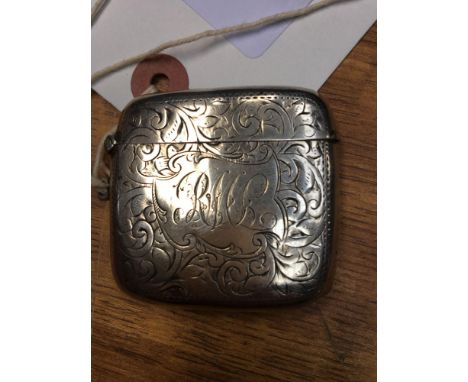  Sale Item:    SILVER VESTA CASE   Vat Status:   No Vat   Buyers Premium:  This lot is subject to a Buyers Premium of 15% + V
