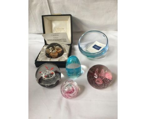  Sale Item:    6 CAITHNESS GLASS ITEMS   Vat Status:   No Vat   Buyers Premium:  This lot is subject to a Buyers Premium of 1