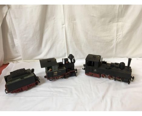  Sale Item:    2 VINTAGE TRAINS &amp; WAGON (AF)   Vat Status:   No Vat   Buyers Premium:  This lot is subject to a Buyers Pr