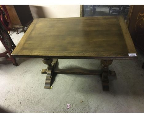  Sale Item:    OAK PULL OUT TABLE   Vat Status:   No Vat   Buyers Premium:  This lot is subject to a Buyers Premium of 15% + 