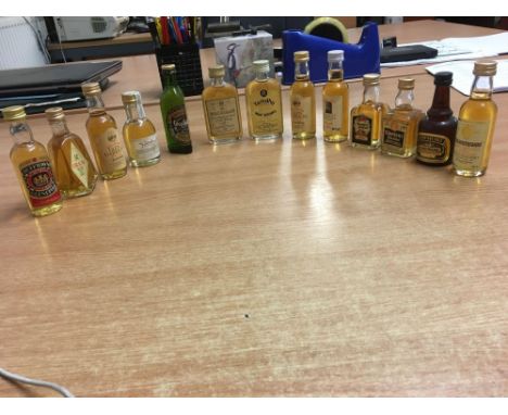  Sale Item:    BOX 13 ASSORTED MALT WHISKY MINIATURES  Vat Status:   No Vat   Buyers Premium:  This lot is subject to a Buyer
