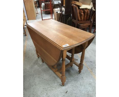  Sale Item:    OAK DROP LEAF TABLE   Vat Status:   No Vat   Buyers Premium:  This lot is subject to a Buyers Premium of 15% +