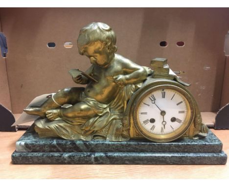  Sale Item:    FRENCH CHERUB CLOCK   Vat Status:   No Vat   Buyers Premium:  This lot is subject to a Buyers Premium of 15% +