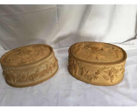  Sale Item:    2 WEDGWOOD GAME PIE DISHES (AF)   Vat Status:   No Vat   Buyers Premium:  This lot is subject to a Buyers Prem