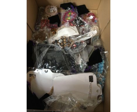  Sale Item:    BOX NEW COSTUME JEWELLERY &amp; BAGS   Vat Status:   No Vat   Buyers Premium:  This lot is subject to a Buyers