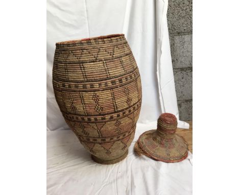  Sale Item:    WOVEN BASKET (AF)   Vat Status:   No Vat   Buyers Premium:  This lot is subject to a Buyers Premium of 15% + V