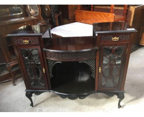  Sale Item:    EDWARDIAN DISPLAY CABINET   Vat Status:   No Vat   Buyers Premium:  This lot is subject to a Buyers Premium of