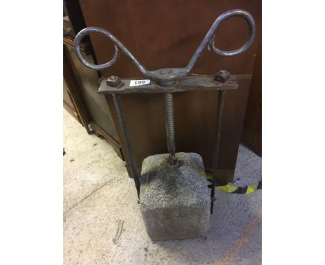 Sale Item:    CHEESE PRESS   Vat Status:   No Vat   Buyers Premium:  This lot is subject to a Buyers Premium of 15% + Vat @ 