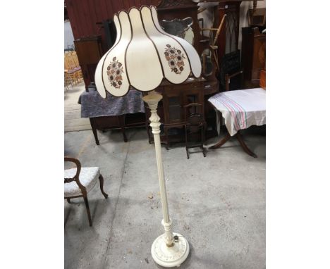  Sale Item:    WHITE STANDARD LAMP   Vat Status:   No Vat   Buyers Premium:  This lot is subject to a Buyers Premium of 15% +