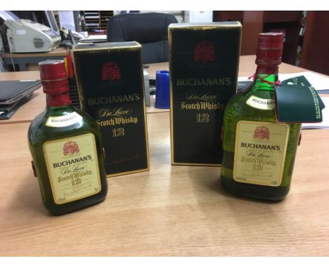  Sale Item:    2 X BUCHANANS 12 YO WHISKY- 1 LITRE 40% VOL &amp; 75 CL 43% VOL  Vat Status:   No Vat   Buyers Premium:  This 