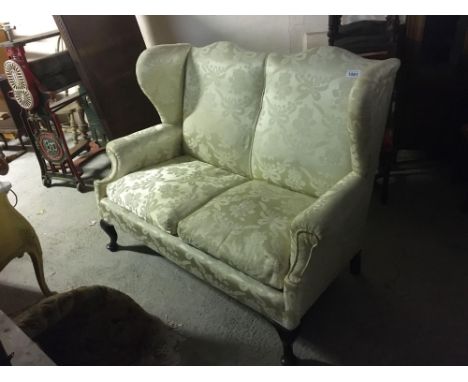  Sale Item:    WING BACK 2 SEATER SOFA   Vat Status:   No Vat   Buyers Premium:  This lot is subject to a Buyers Premium of 1