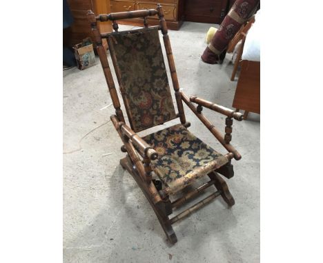  Sale Item:    ROCKING CHAIR (AF)   Vat Status:   No Vat   Buyers Premium:  This lot is subject to a Buyers Premium of 15% + 