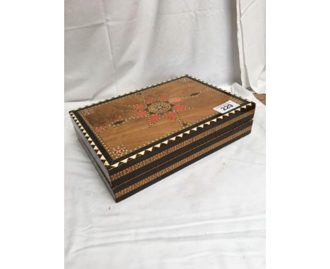  Sale Item:    INLAID GAMES BOX (AF)   Vat Status:   No Vat   Buyers Premium:  This lot is subject to a Buyers Premium of 15%