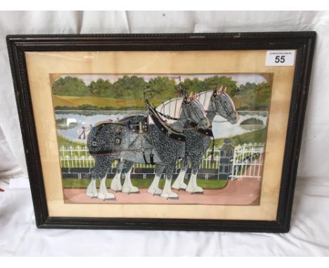  Sale Item:    PICTURE CLYDESDALE HORSES (AF)   Vat Status:   No Vat   Buyers Premium:  This lot is subject to a Buyers Premi