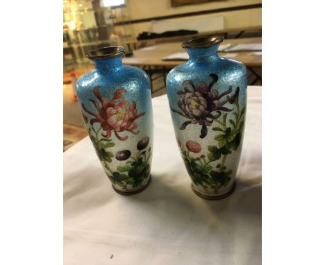  Sale Item:    4 CLOISSONIE VASES (AF)   Vat Status:   No Vat   Buyers Premium:  This lot is subject to a Buyers Premium of 1