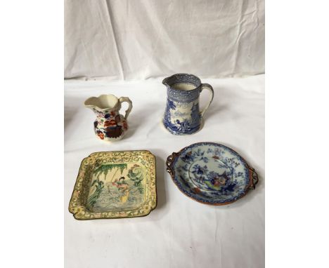  Sale Item:    BOX- 2 PLATES &amp; 2 JUGS (AF)   Vat Status:   No Vat   Buyers Premium:  This lot is subject to a Buyers Prem